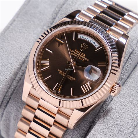 rolex rose gold homme|rolex day date 40 everose gold.